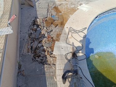 reparacion roturas piscina calafell