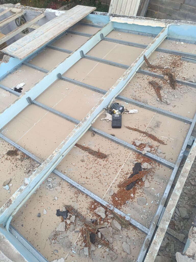 retirada techo amianto cunit